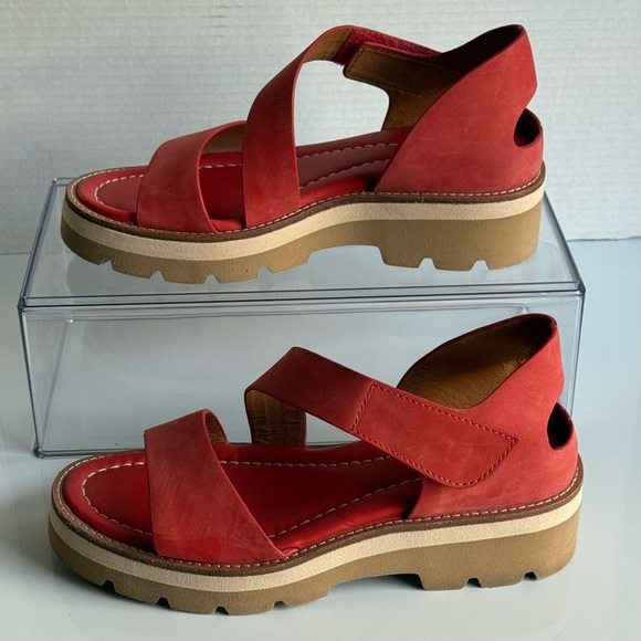 Sofft Pru Coral Leather Strappy Sandals Women's Size 8 M - Picture 3 of 11